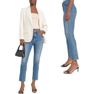 VERONICA BEARD Ryleigh High Rise Slim Straight Ankle Jeans Wanderer Dust Size 27